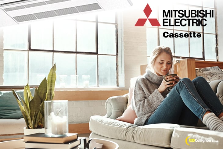 Action promo novembre et décembre 2020 sur pompe à chaleur Mitsubishi Cassette MLZ KP région de Charleroi, Namur, Mons et Brabant Wallon